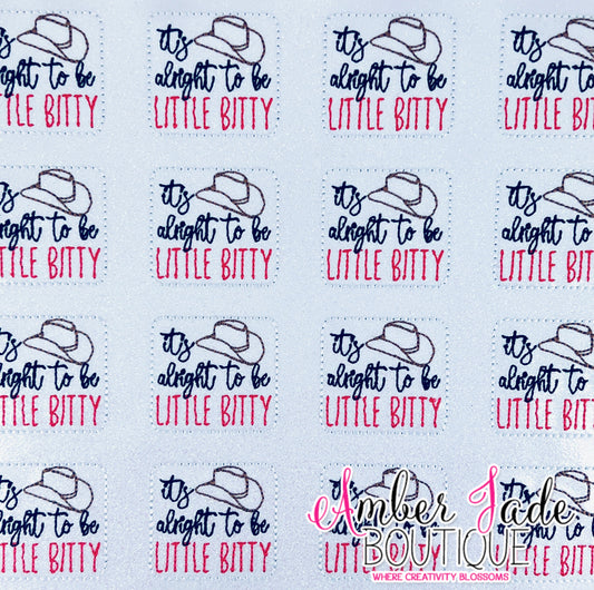 It's alright to be Little Bitty - Alan Jackson