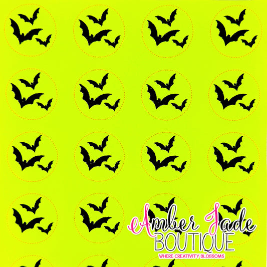 *LIMITED* Glow In The Dark - Bats Moon - YELLOW