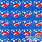 Patriotic Heart - Marine Vinyl