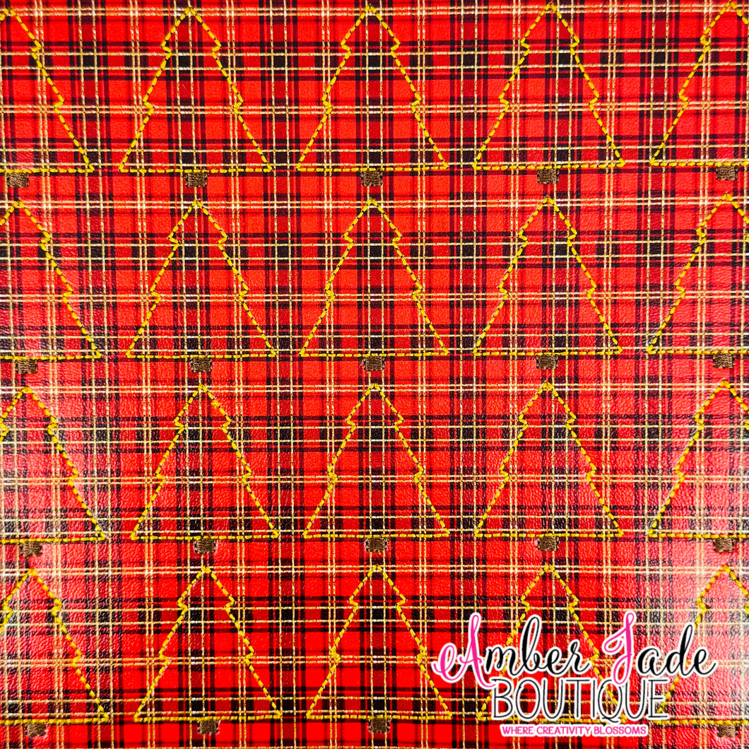 *LIMITED* Plaid Christmas Tree- RED