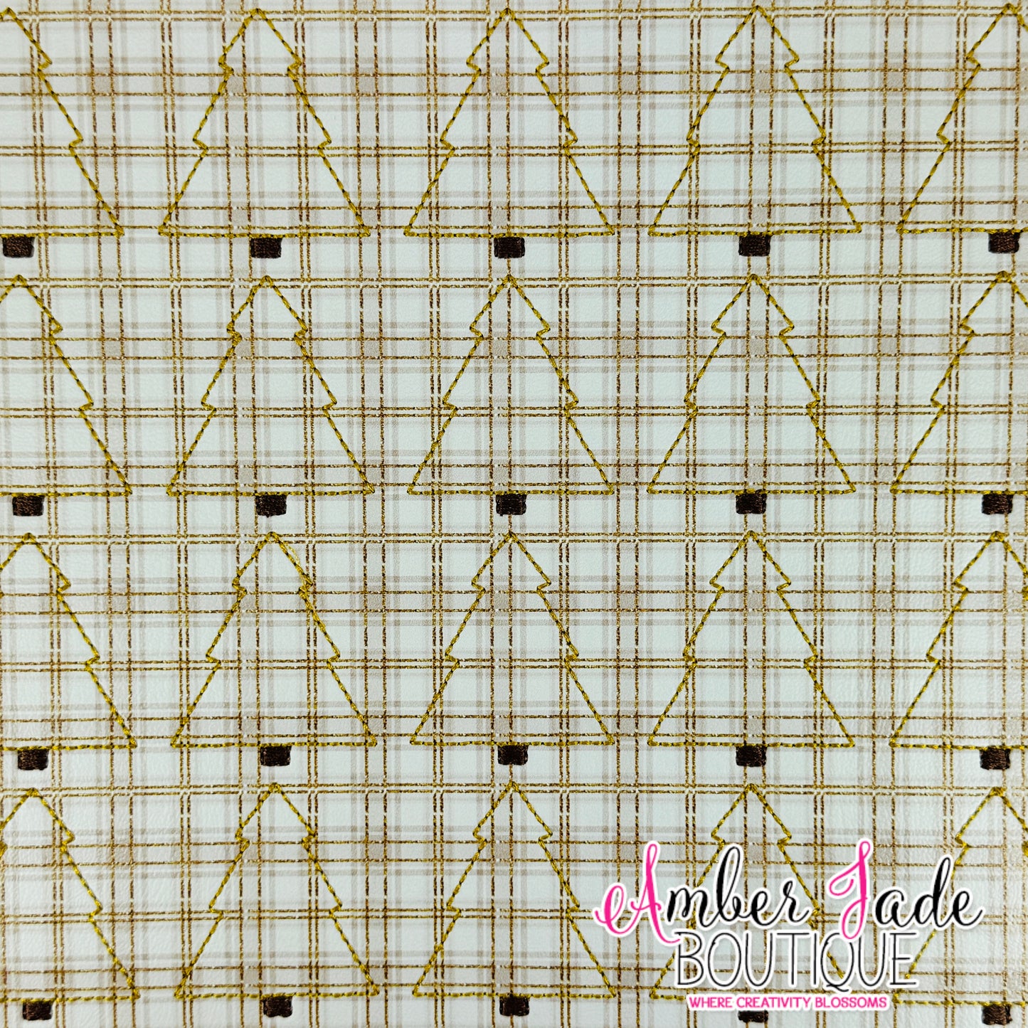 *LIMITED* Plaid Christmas Tree- WHITE