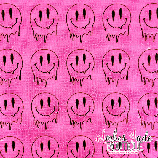 Melting Smiley - HOT PINK