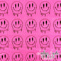 Melting Smiley - HOT PINK