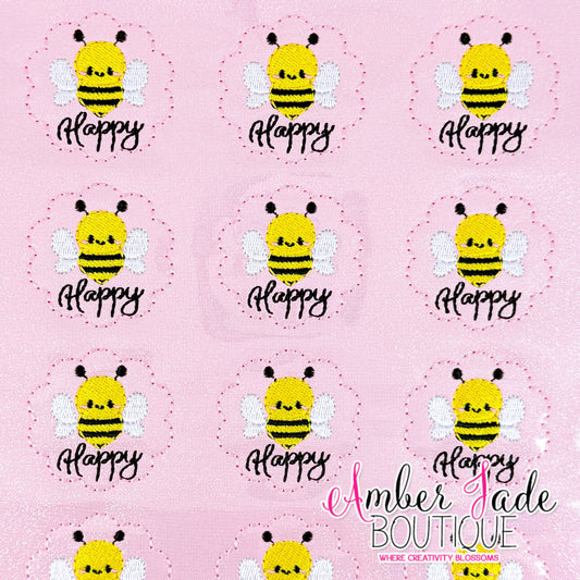 Bee Happy - Scalloped