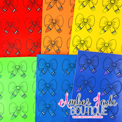 Crayon Bow - ORANGE