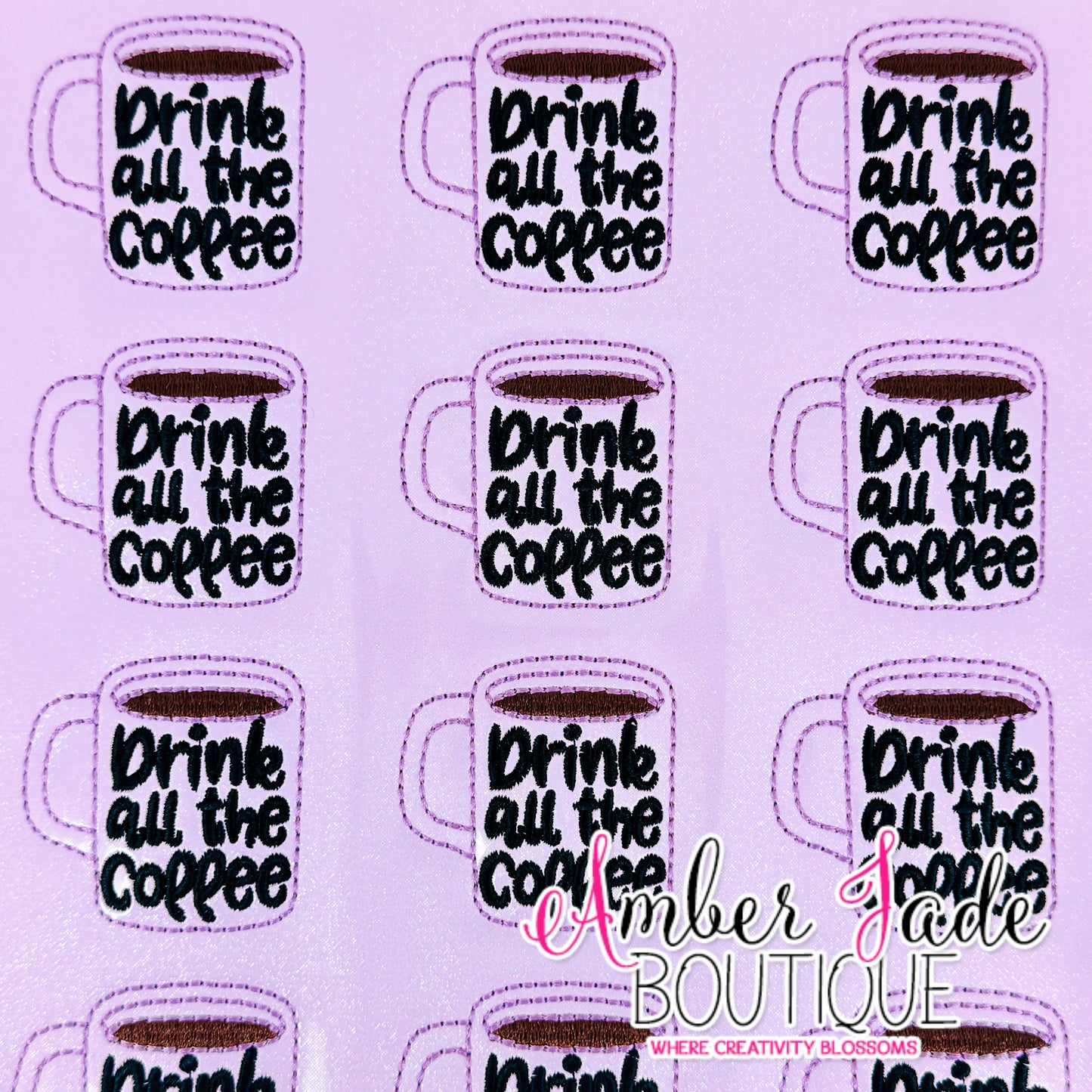 Drink all the Coffee - PURPLE (Set of 3)