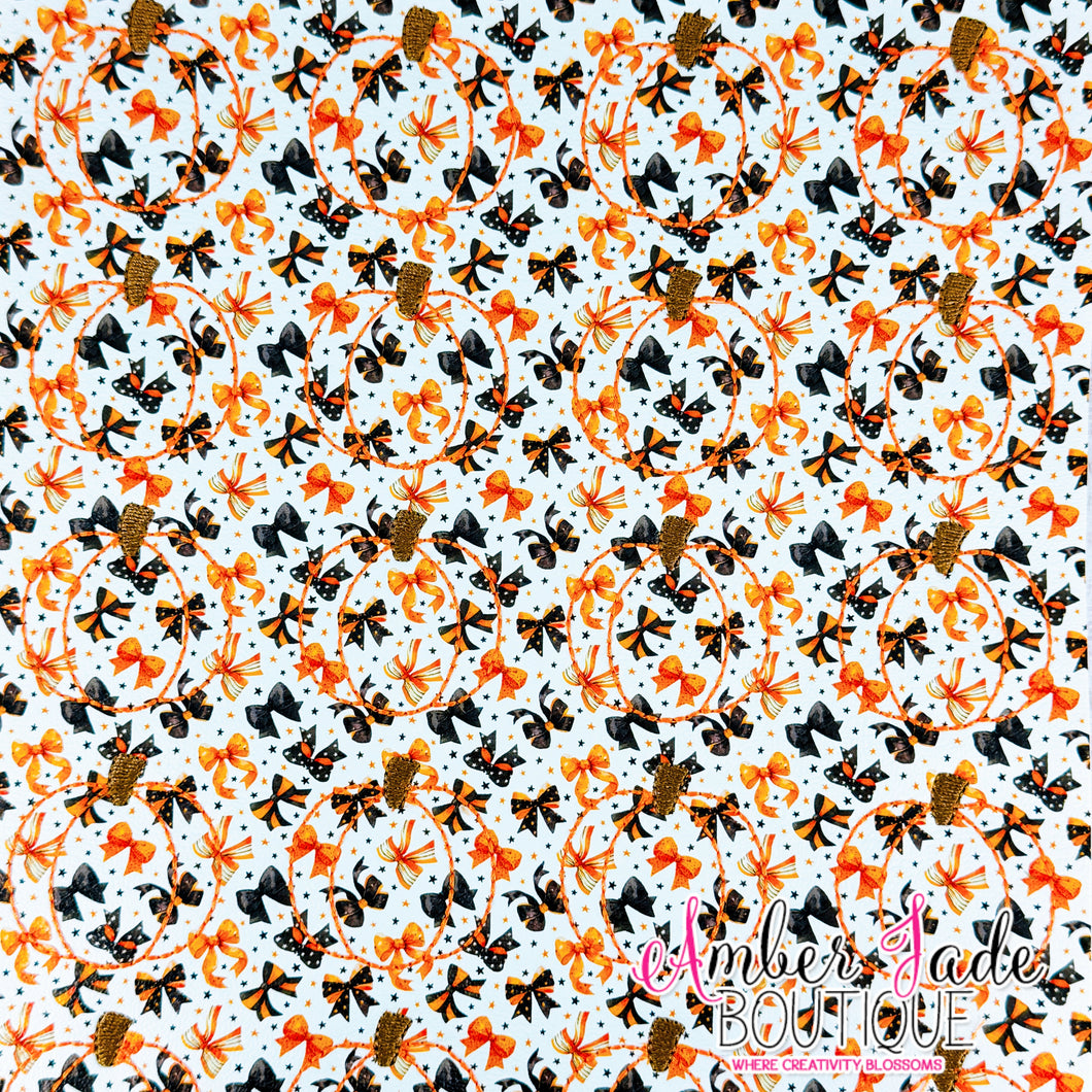 *LIMITED* Pumpkin - Orange and Black Bows