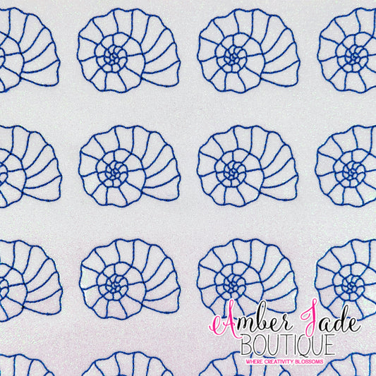 Coastal Seashell Linework 1
