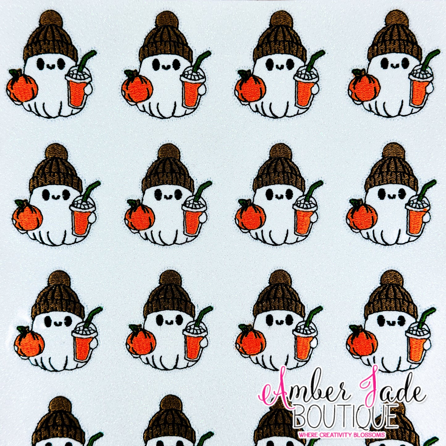 Cute Ghost - Pumpkin & Iced Coffee
