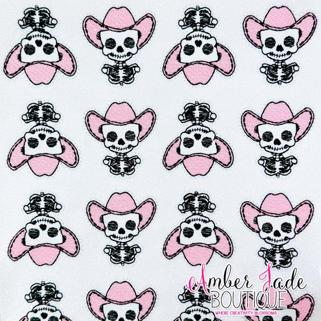 Skeleton Cowgirl - PINK