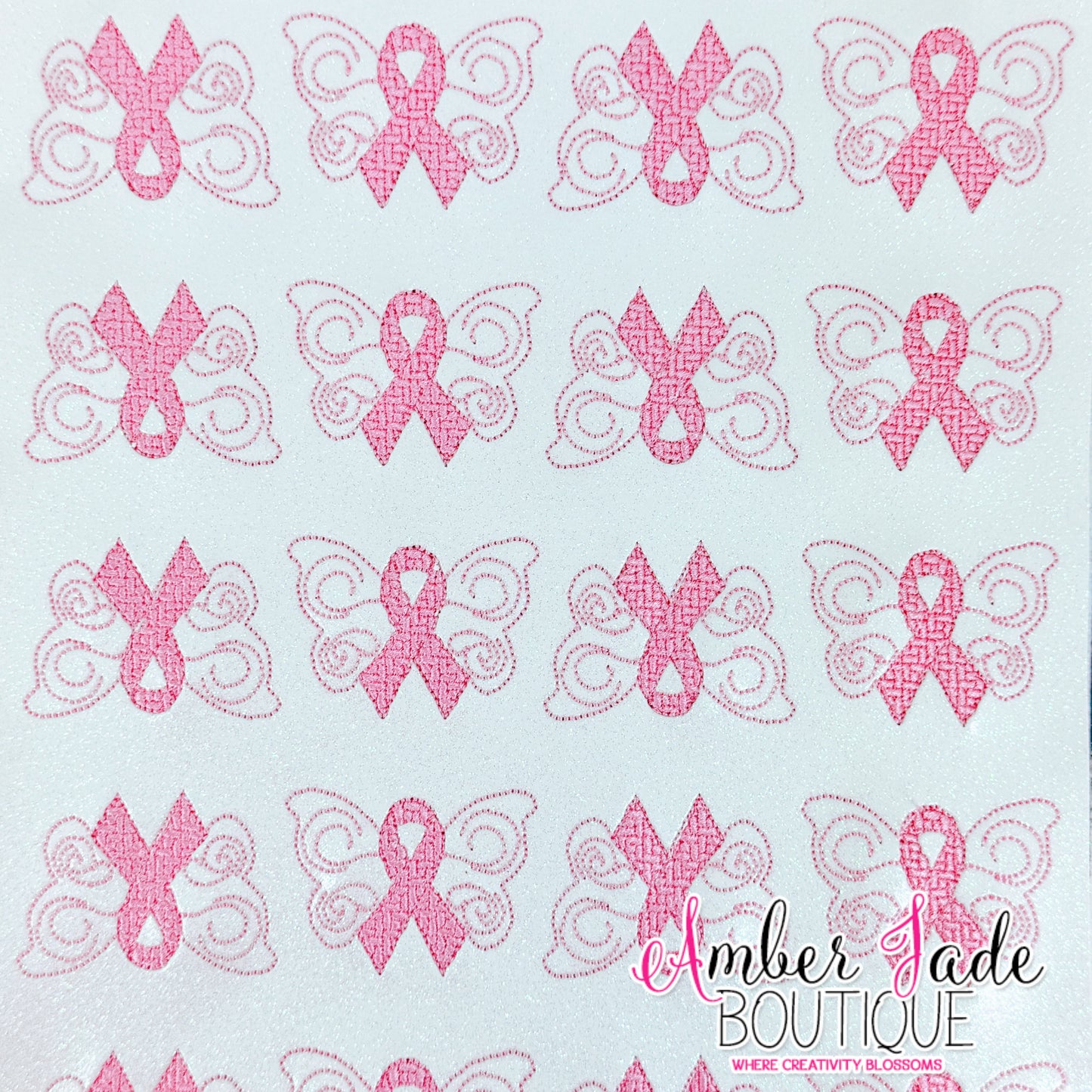 Awareness Ribbon Butterfly - Breast Cancer - PINK