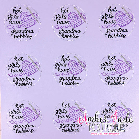 Hot Girls Have Grandma Hobbies - Crochet (Set of 3)
