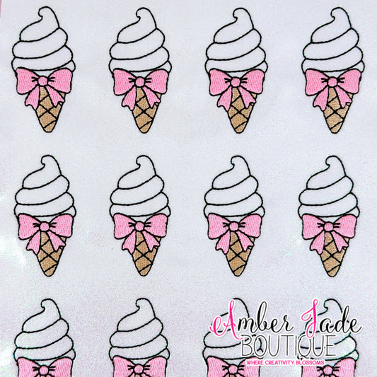 Ice Cream with Bow