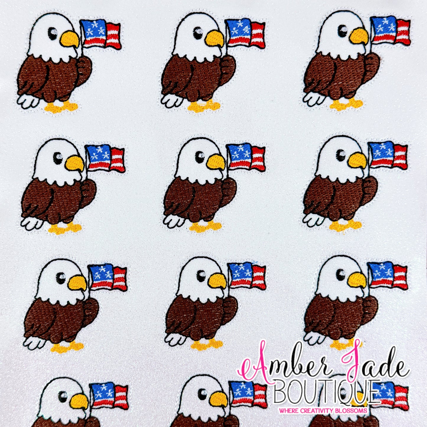 Patriotic Flag Eagle (Set of 3)