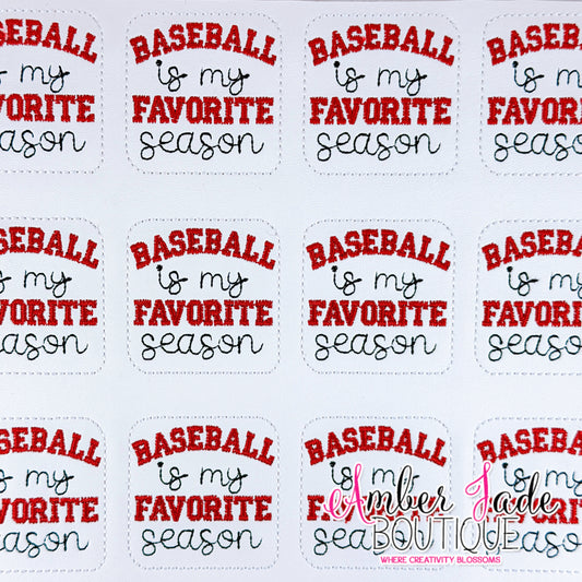 Baseball is my Favorite Season - RED