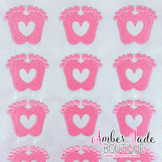 Baby Feet Heart - PINK