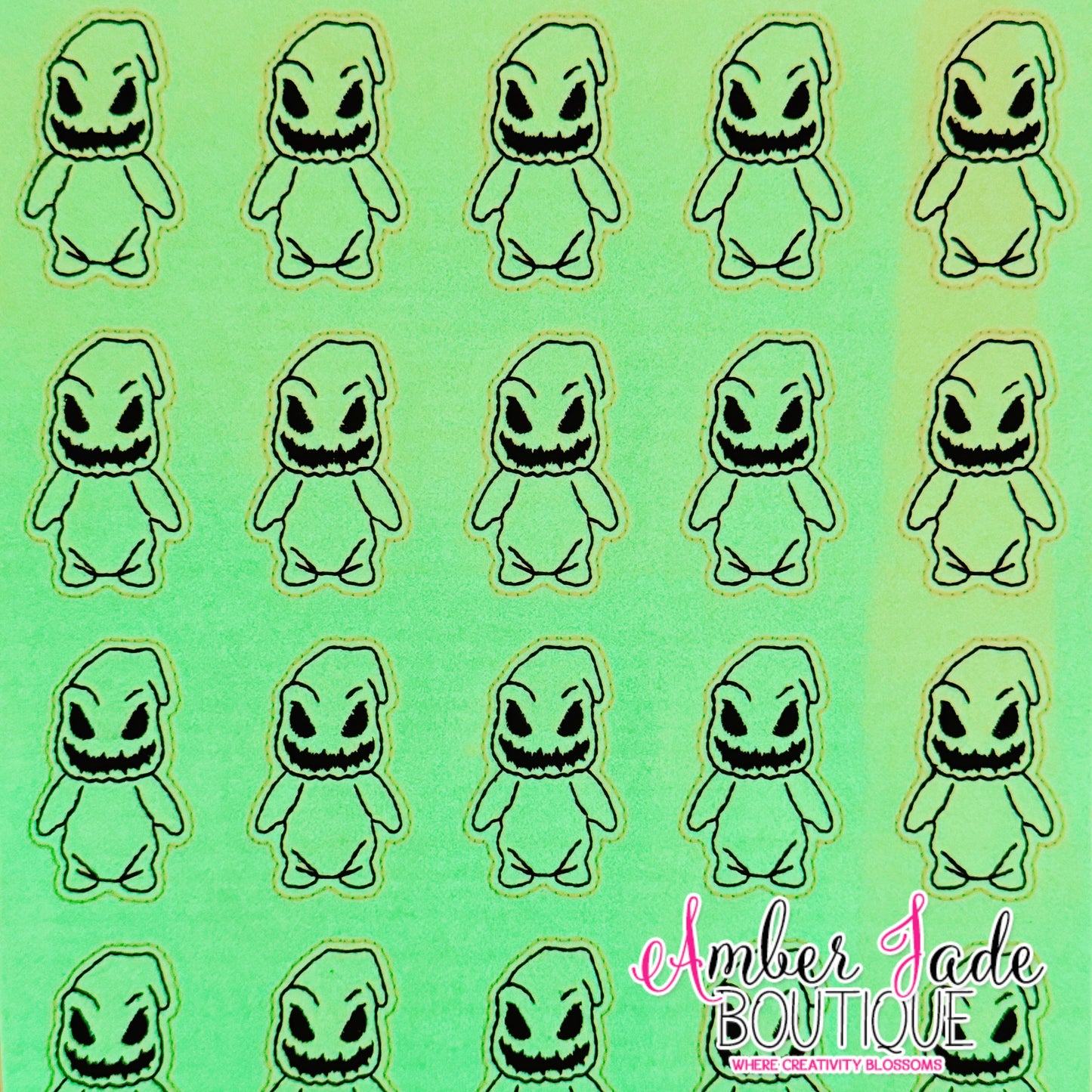 Oogie Boogie #2 - GLOW IN THE DARK GREEN