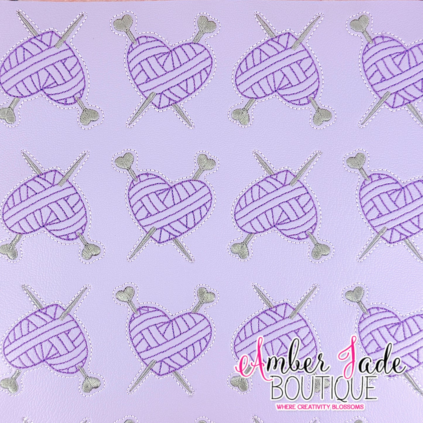 Heart Yarn Knitting - Marine Pastel Purple