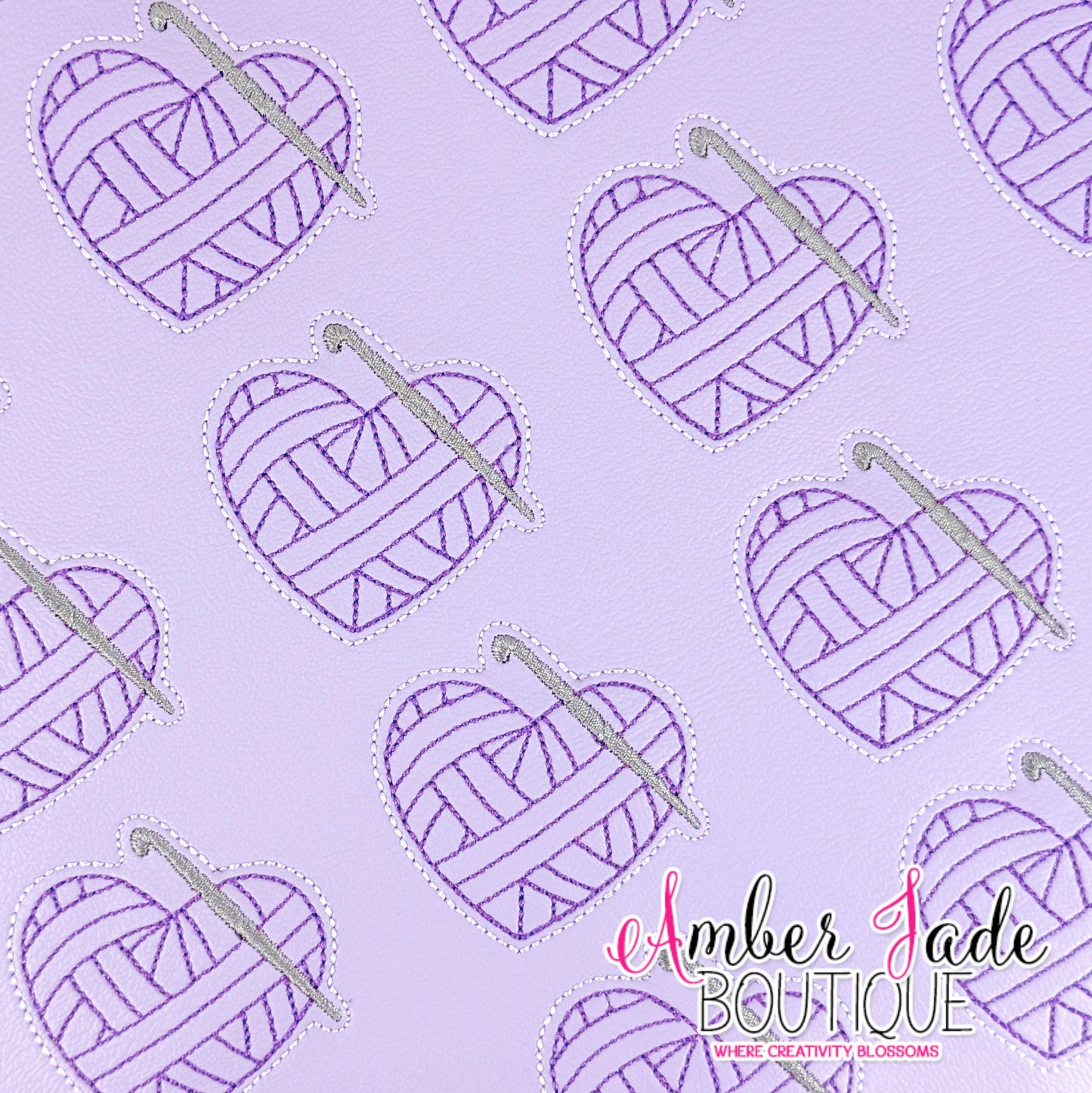 Heart Yarn Crochet - Marine Pastel Purple