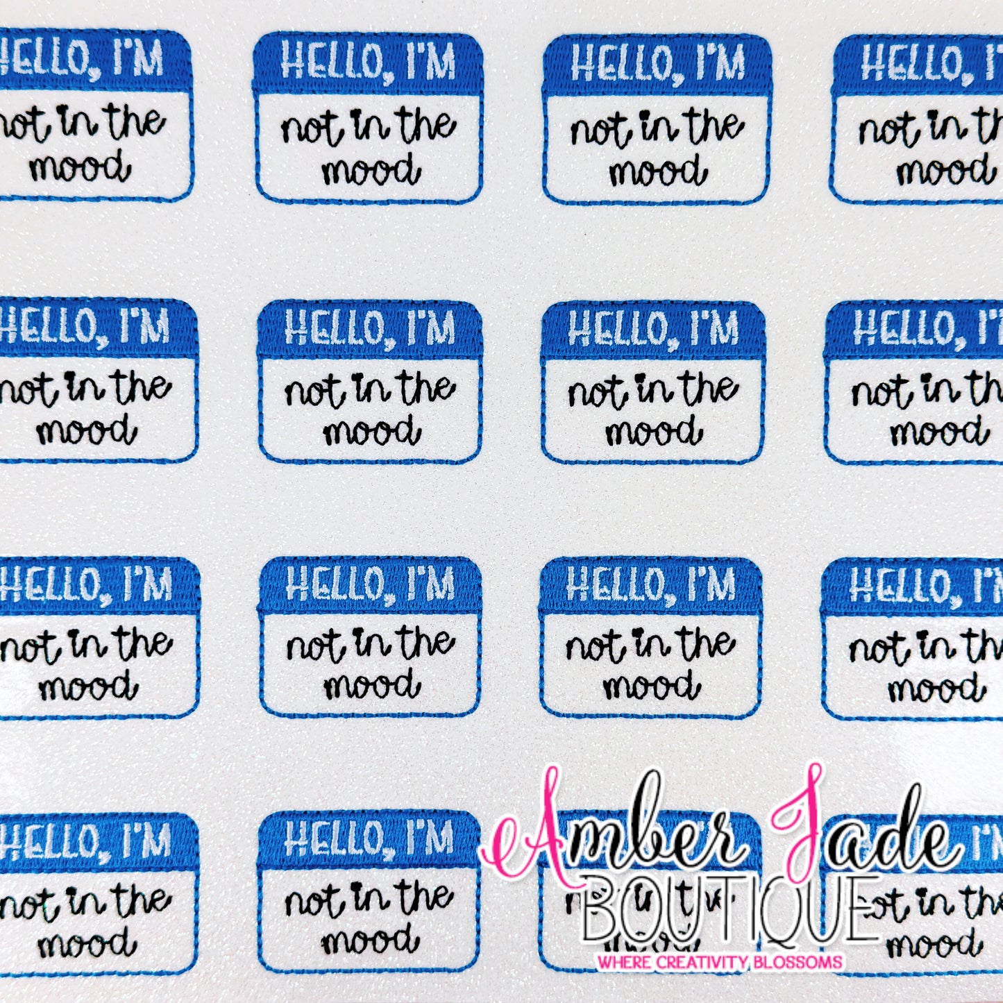 Hello, I'm not in the mood - BLUE