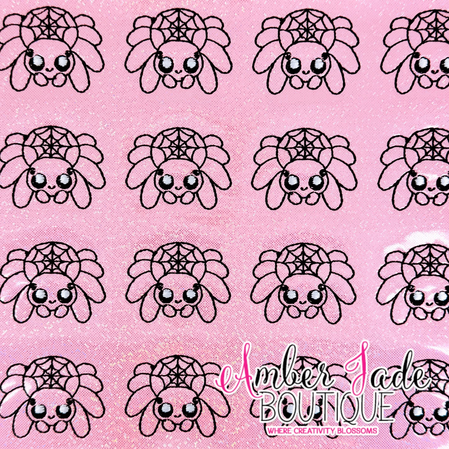 Spider with Web - PINK