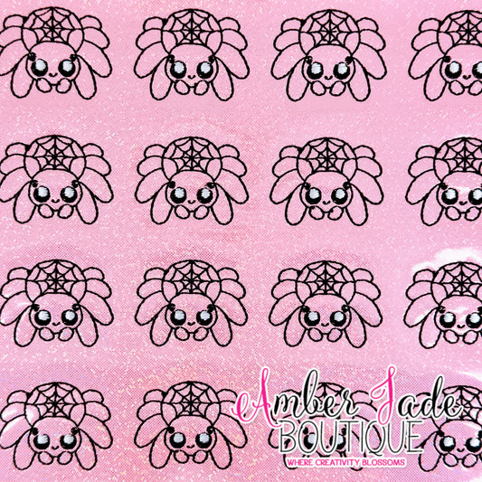 Spider with Web - PINK
