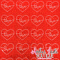 Love Heart - Red Holo Confetti