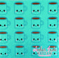 Kawaii Coffee Mug - TURQ MINT