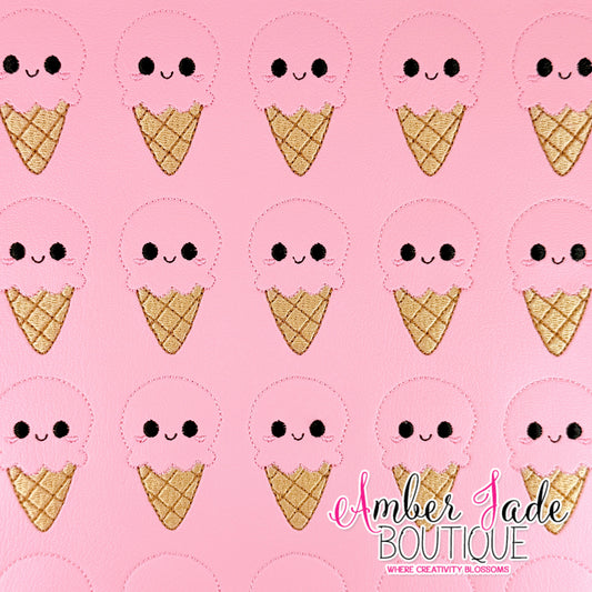 Kawaii Ice Cream Cone - Strawberry
