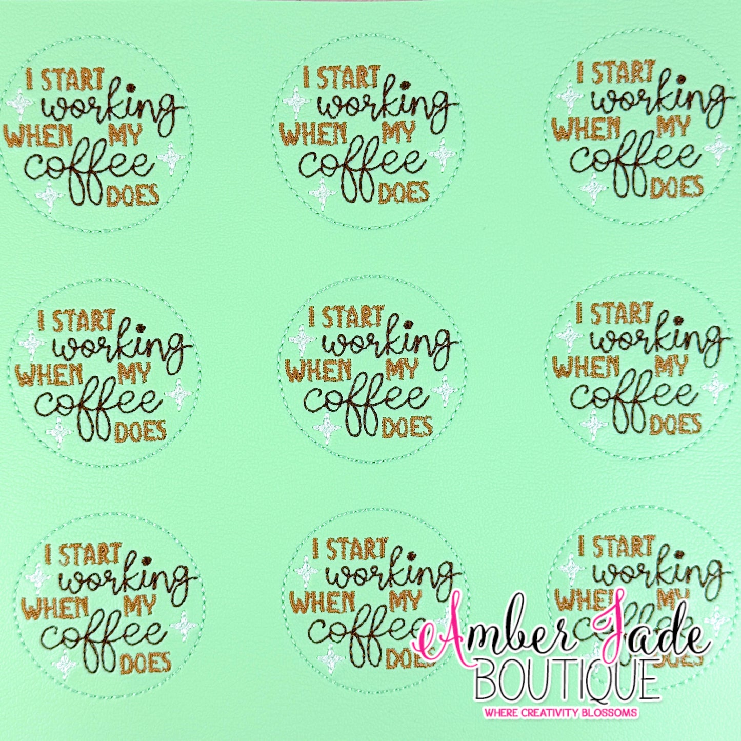 I start working when my coffee does (Set of 3)