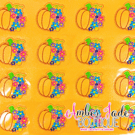 Pumpkin with Tiny Flowers - Orange (BEG)