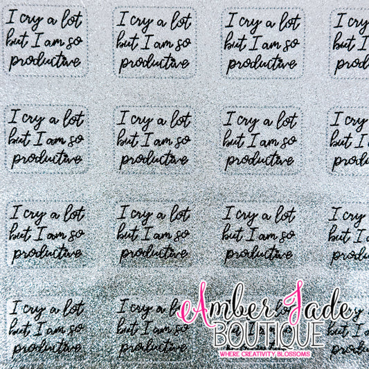 TS - I cry a lot but I am so productive - Glitter
