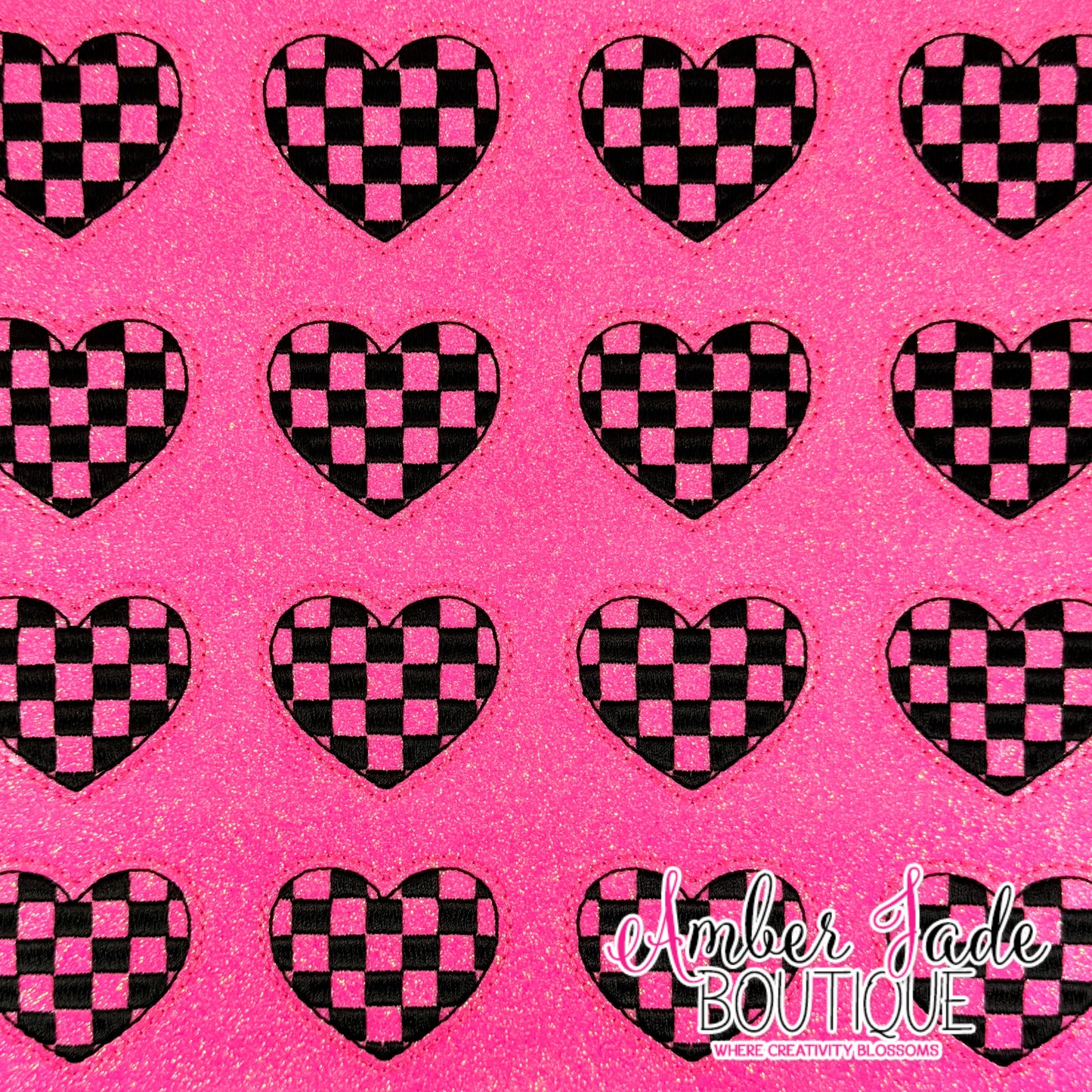 Checkered Heart - PINK