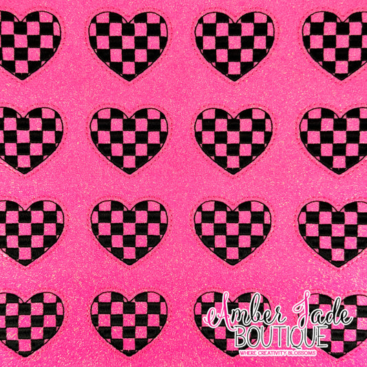 Checkered Heart - PINK