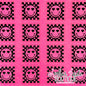 Checkered Happy Face - PINK