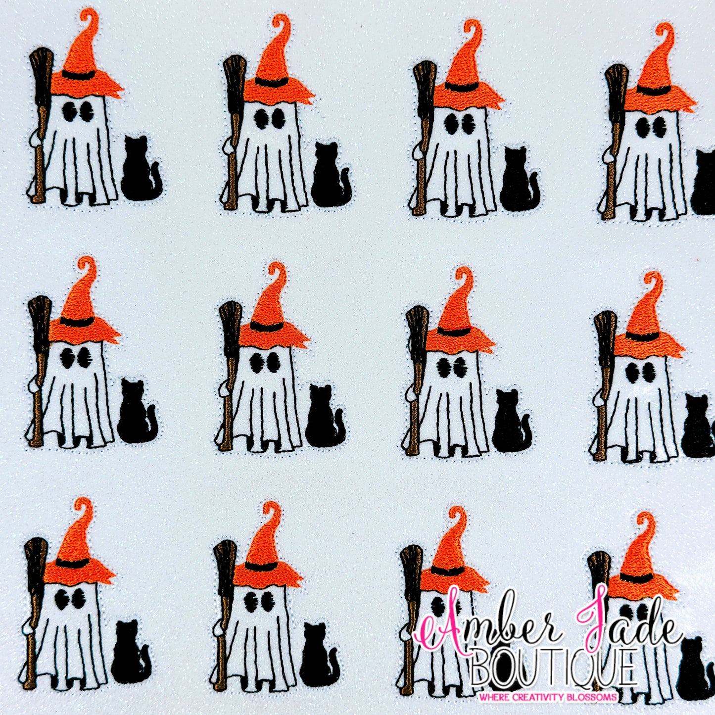 Ghost Witch with Cat (Set of 3)