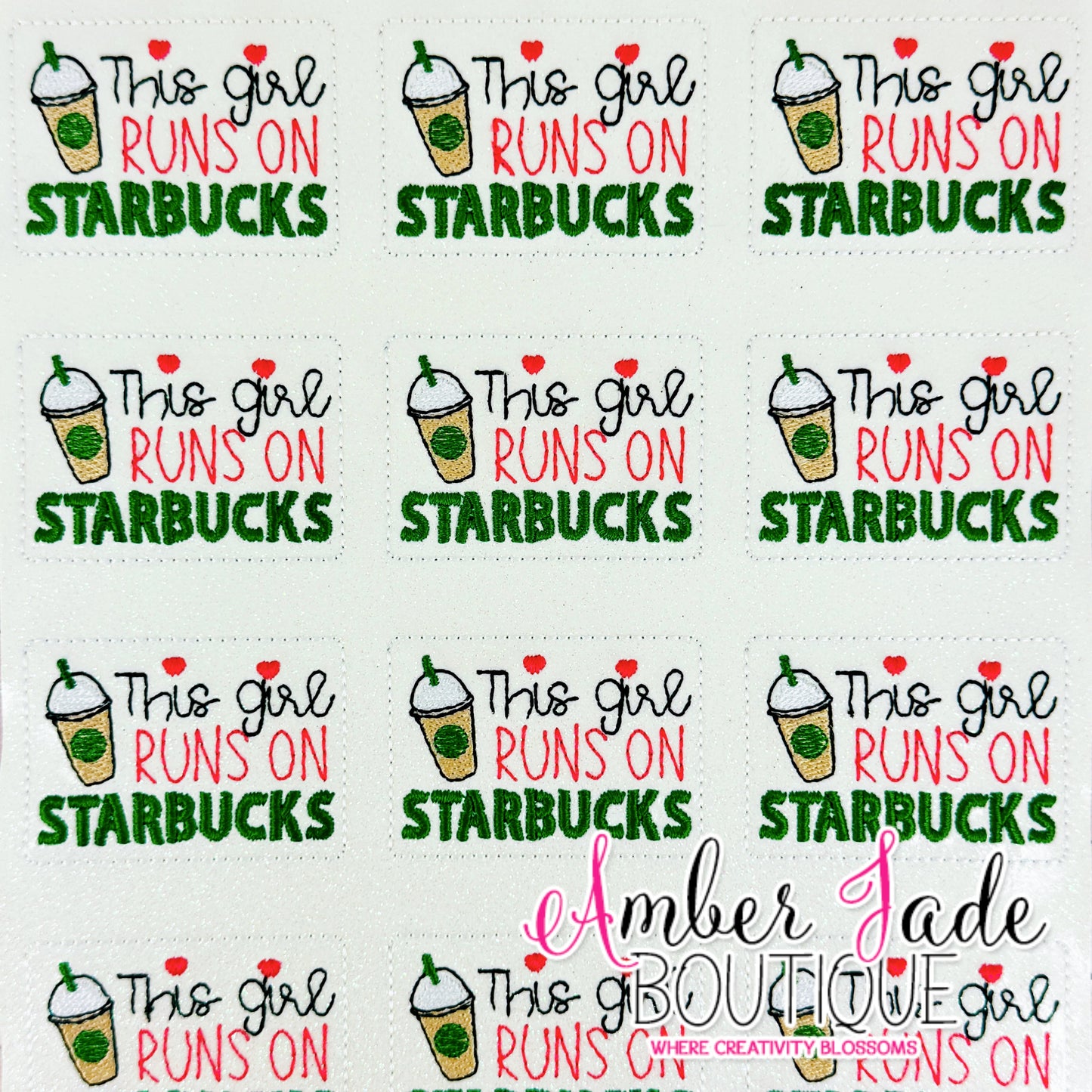 Runs on Starbucks (Set of 3) XL