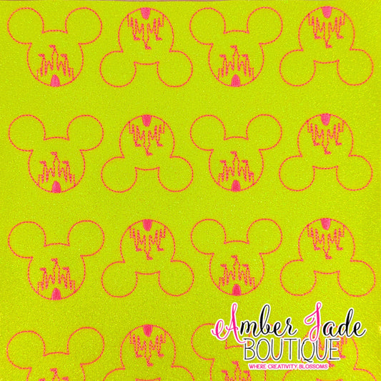 Mickey Castle - Neon Yellow & Pink