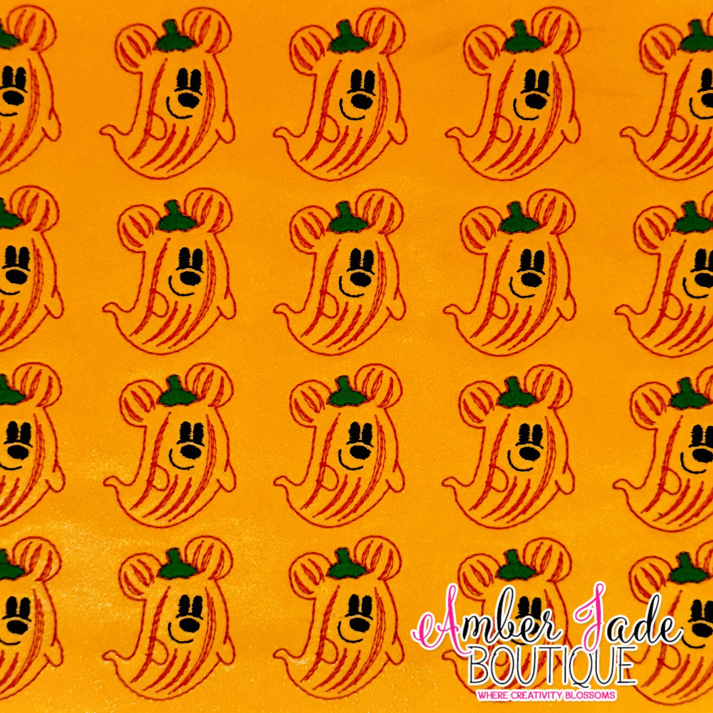 Pumpkin Mouse Ghost  - Glow in the Dark