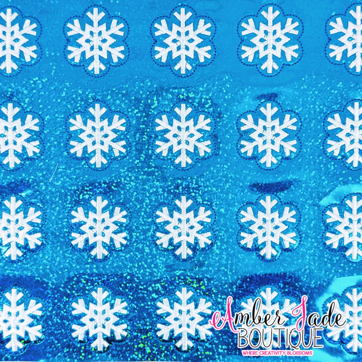 Snowflake- Confetti Blue #2
