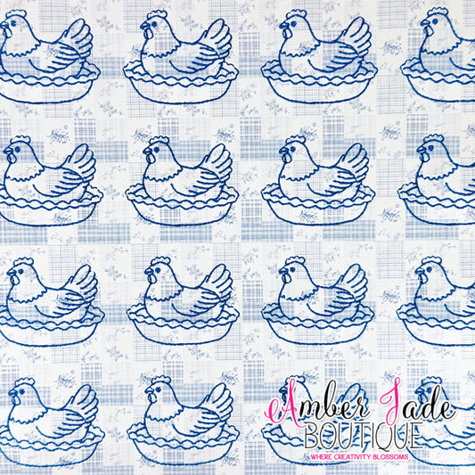 *LIMITED* Patchwork Hen on Nest