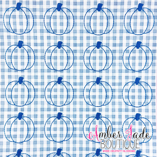 *LIMITED* Pumpkin - Vintage Blue Plaid