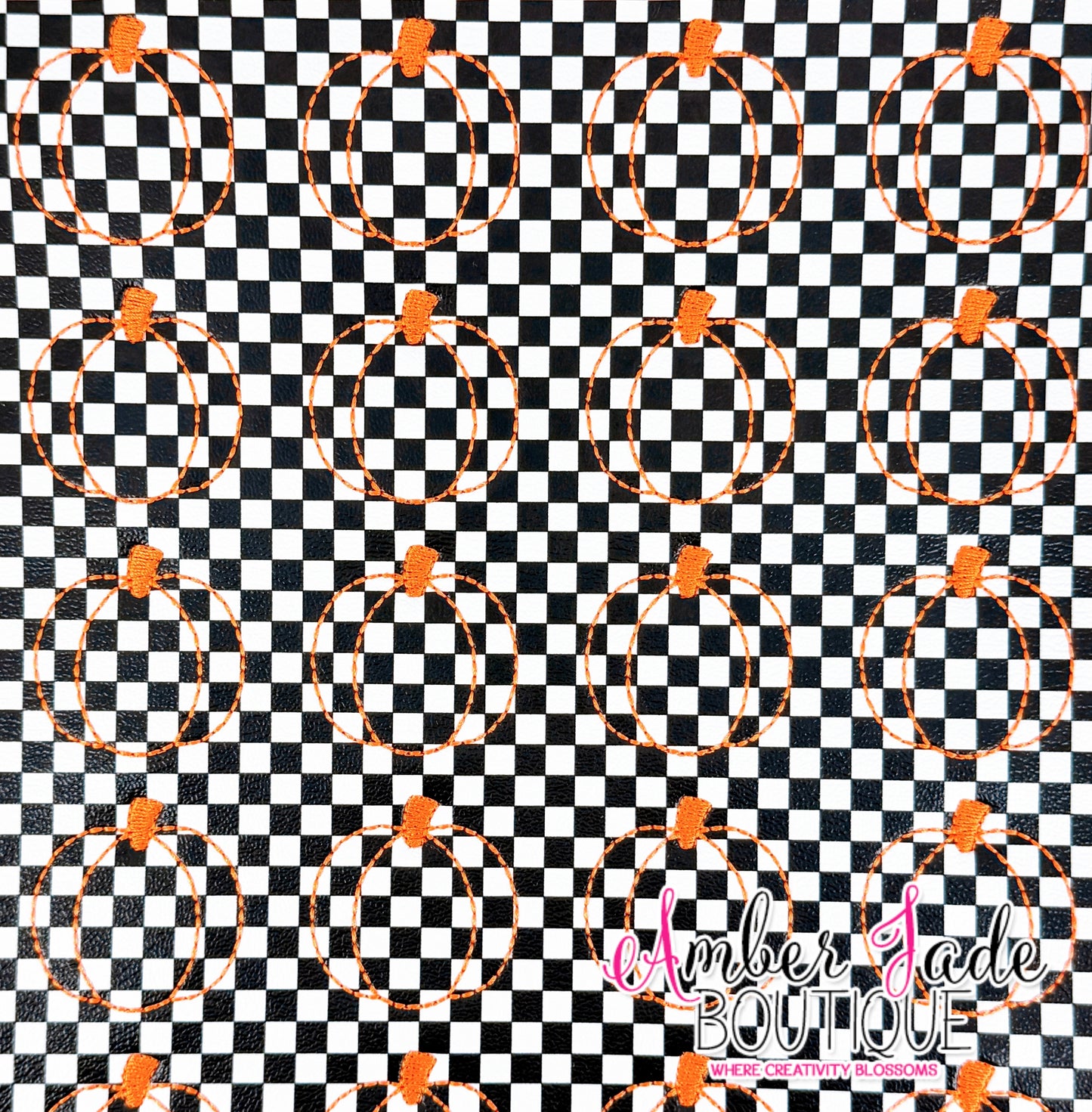 *LIMITED* Pumpkin - Black & White Checkered