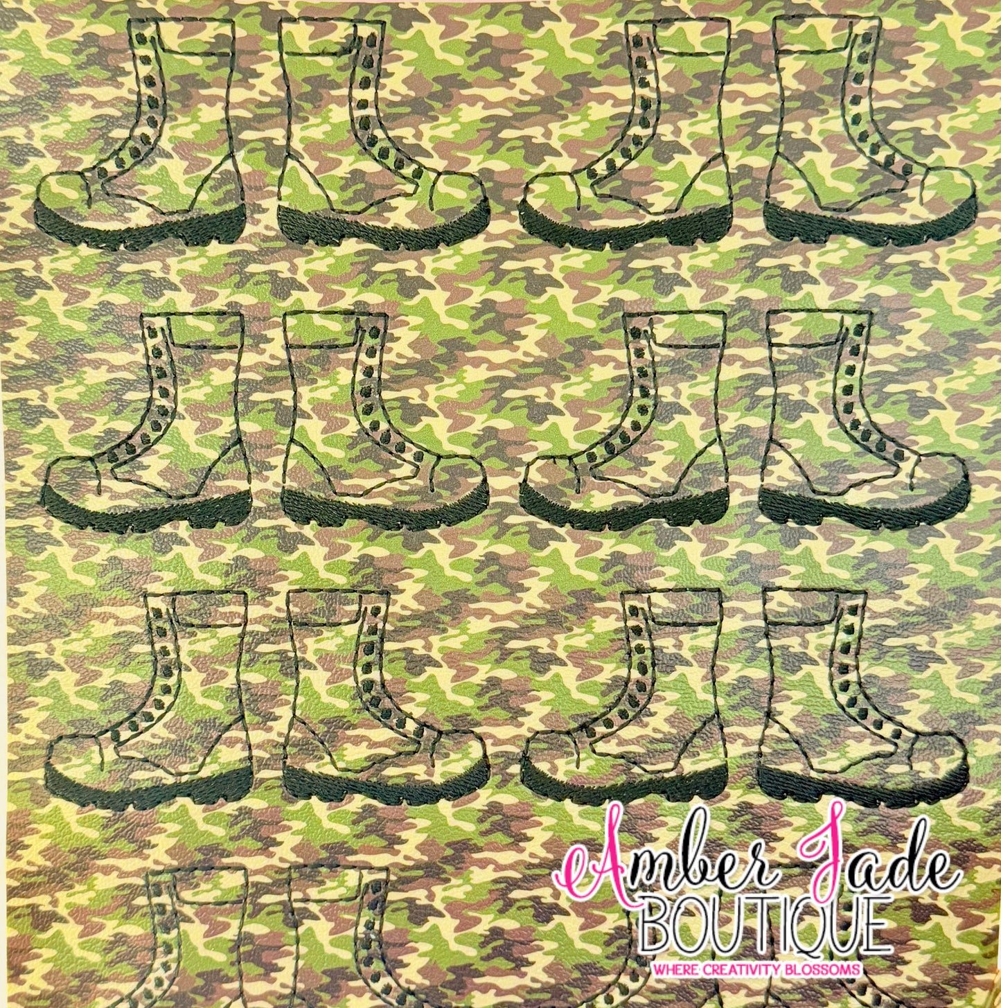 *LIMITED* Combat Boots - Camo