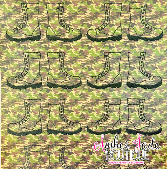 *LIMITED* Combat Boots - Camo
