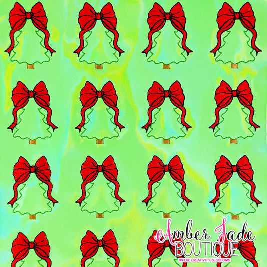 Coquette Christmas Tree - Red Bow