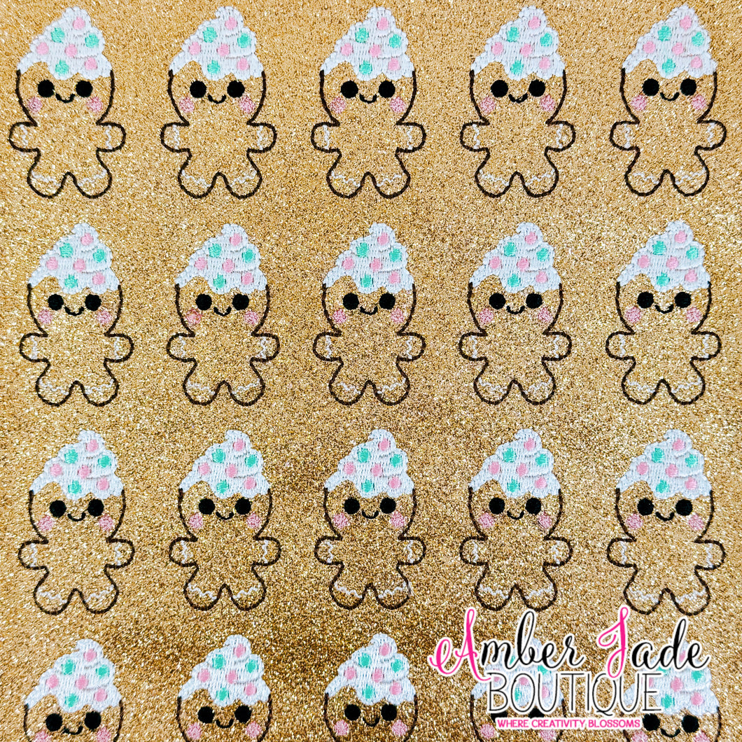 Gingerbread Icing Head - Pink & Mint