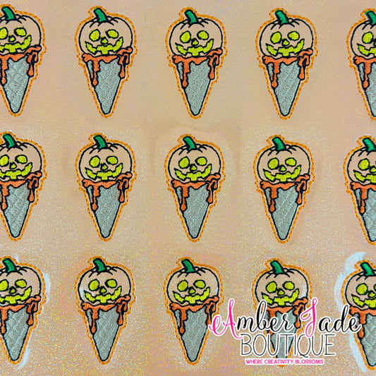 Pumpkin Ice Cream Cone