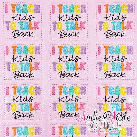 I Teach Kids To Talk Back - SLP - #2