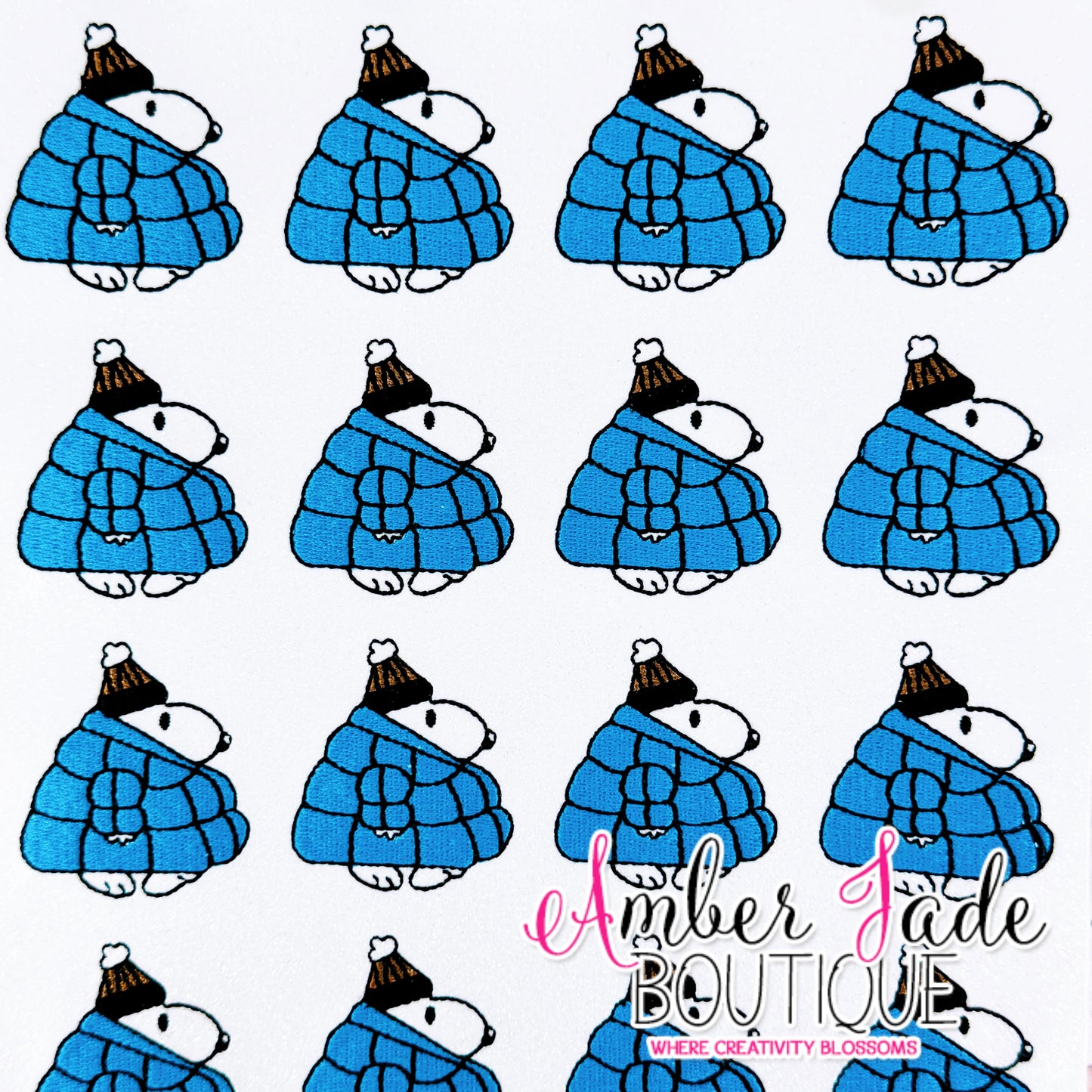 Snoopy Puffy Jacket - BLUE